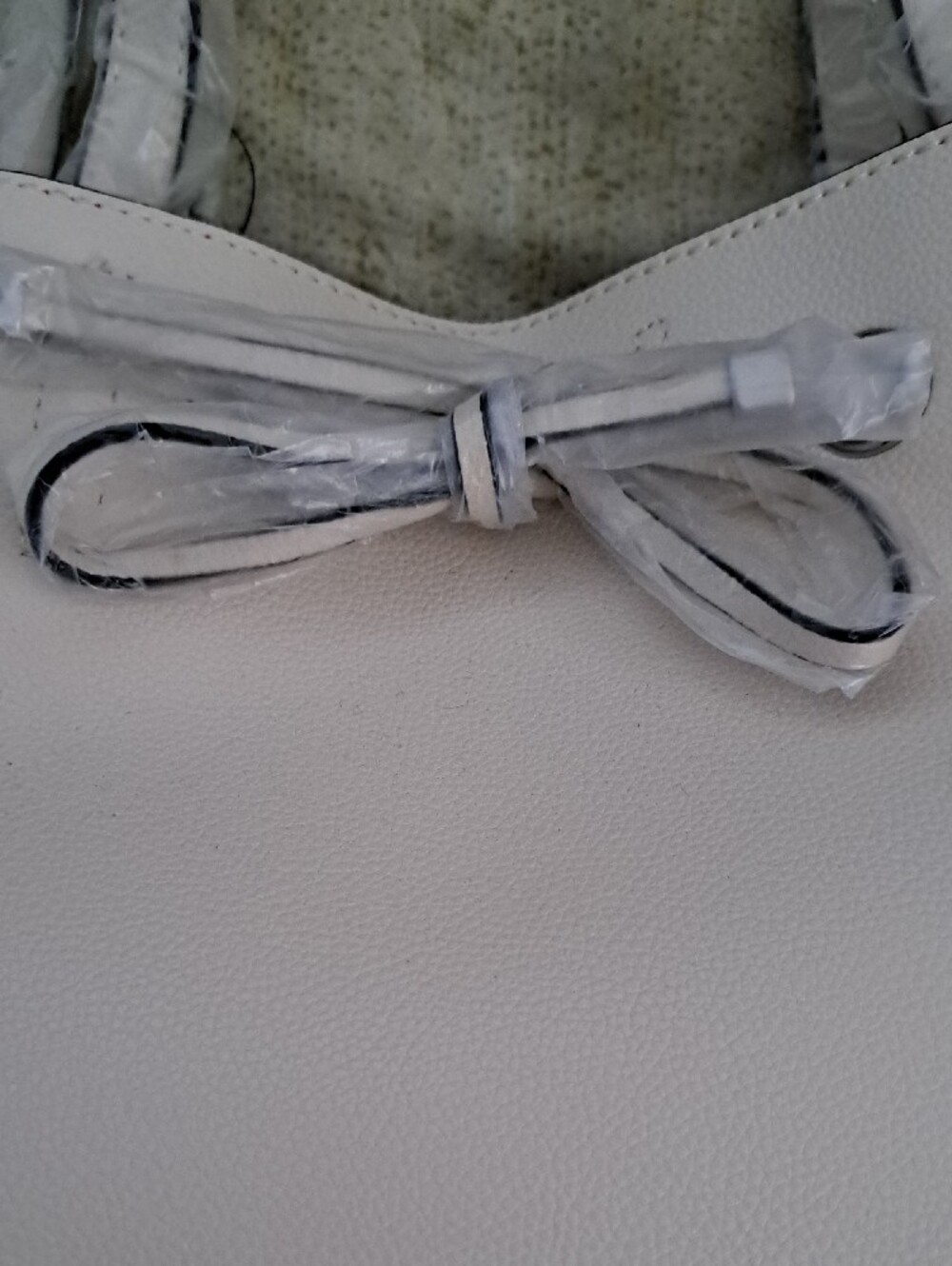 Guess Cream Pebbled Drawstring Shoulder Bag - Picture 12 of 12